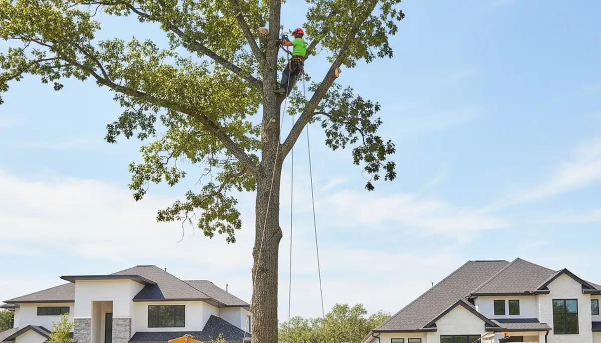 Professional arborist providing tree removal service in Tampa, FL